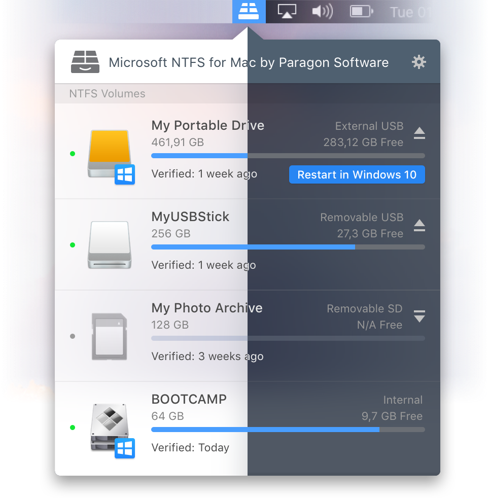 Commercial NTFS for /macOS and Mac OS X