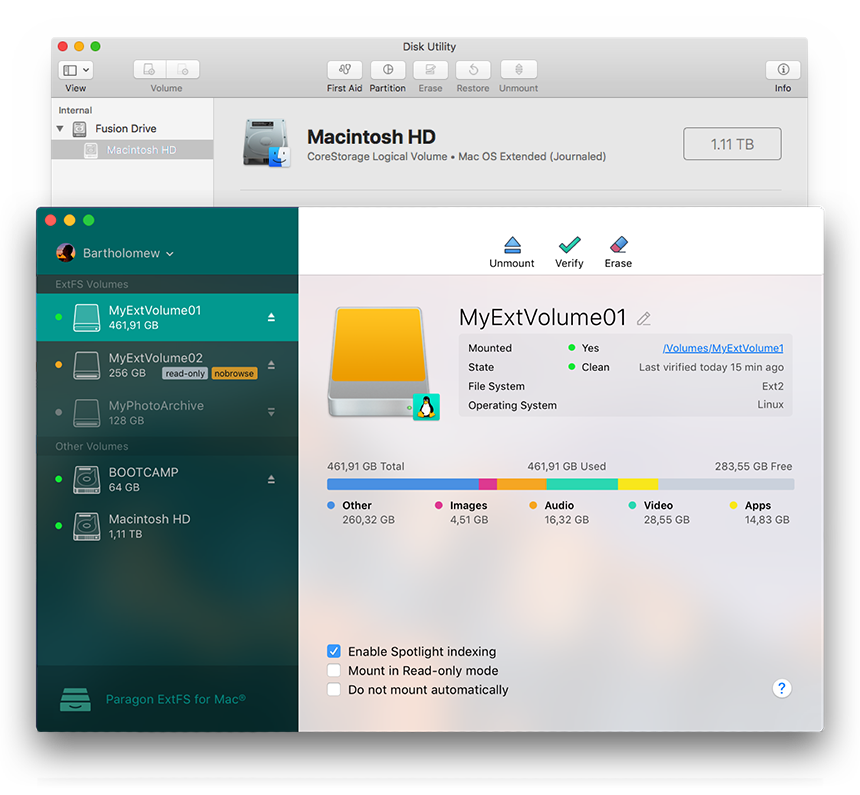 Mac os mount ext4 write