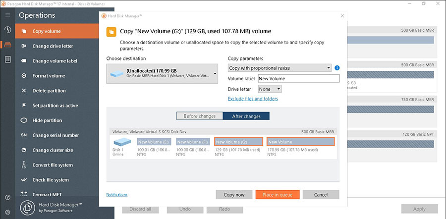 Manage storage devices on your computer Screenshot