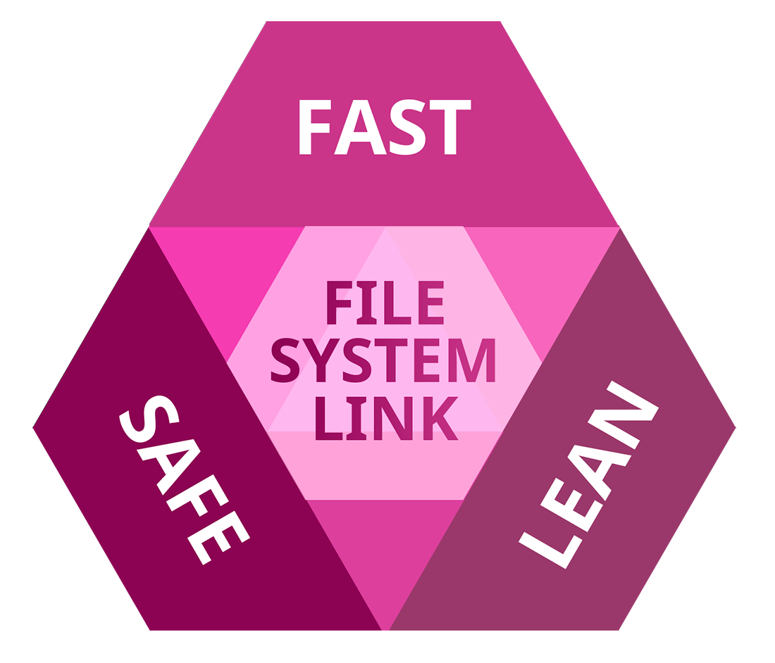 Paragon File System Link: snabb, säker, resurssnål. Välj alla tre.