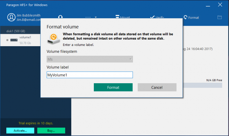 hfs file system check hfs file system check