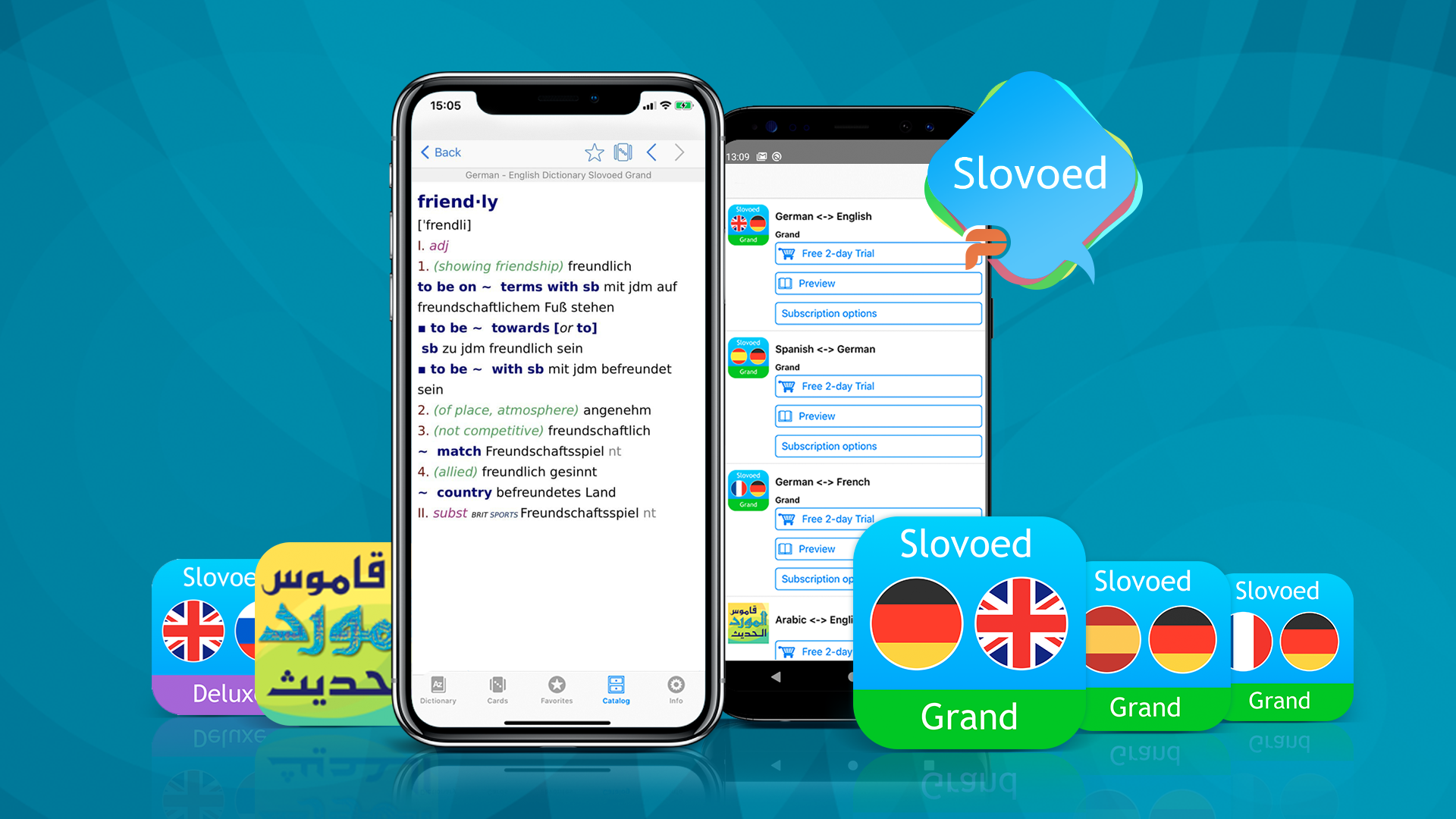 Access top-content dictionaries in one app