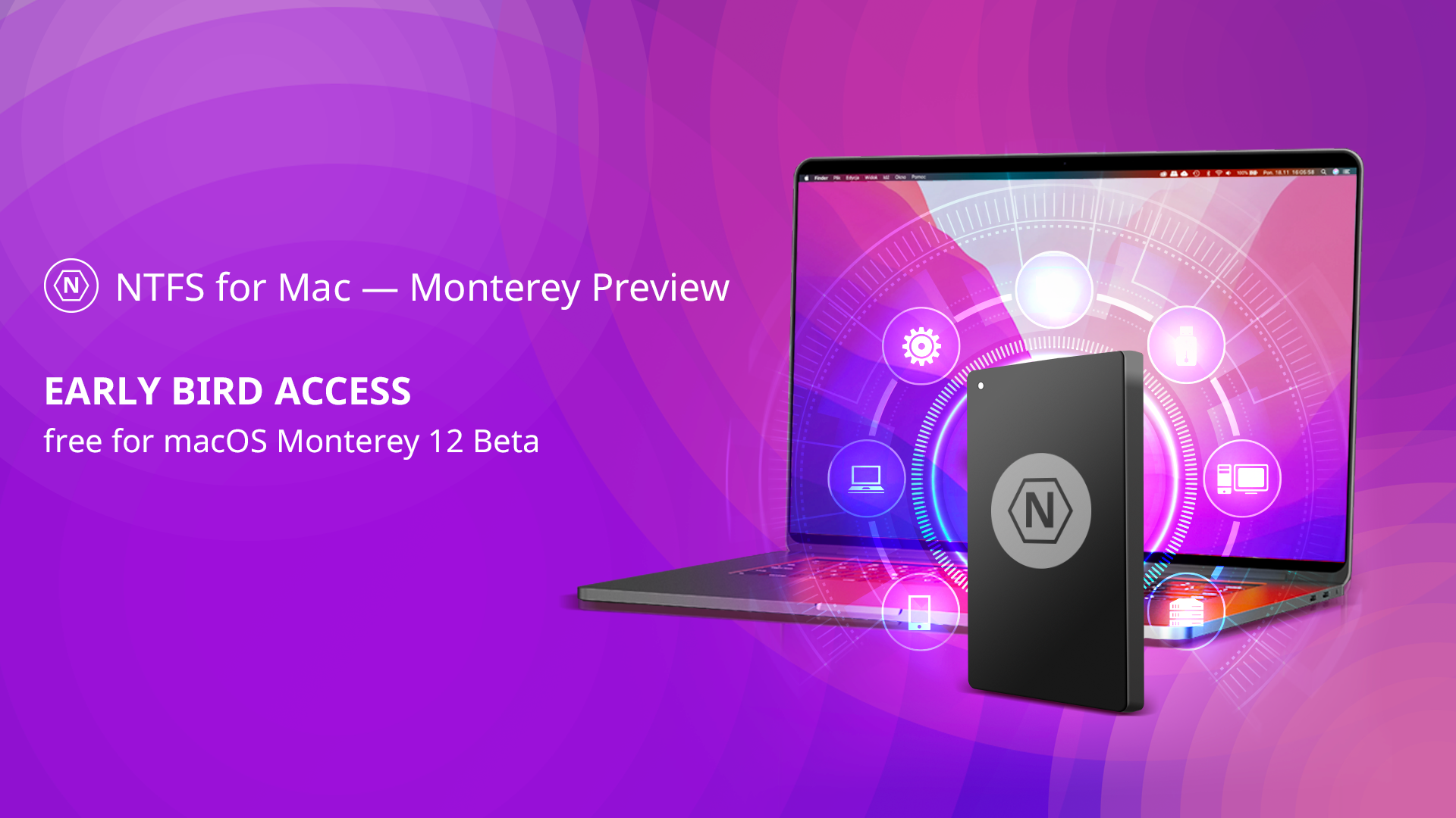 Monterey Preview: FREE EARLY BIRD access to NTFS for Mac with new macOS 12.0 support!